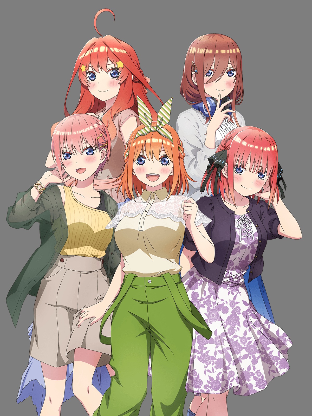 5-toubun No Hanayome Nakano Ichika Nakano Itsuki Nakano Miku Nakano ...